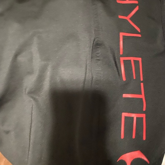 Hylete Shorts Black Athletic Stretch Compression Medium Above Knee Gym - Picture 6 of 9